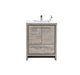 Kube Bath AD630NW Dolce 30" Nature Wood Free Standing Single Sink Bathroom Vanity with Quartz Top