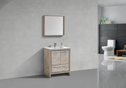 Kube Bath AD630NW Dolce 30" Nature Wood Free Standing Single Sink Bathroom Vanity with Quartz Top - view 2