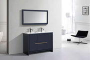 Kube Bath AD648DBLUE Dolce 48" Blue Free Standing Double Sink Bathroom Vanity with Quartz Top - view 3