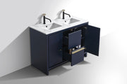 Kube Bath AD648DBLUE Dolce 48" Blue Free Standing Double Sink Bathroom Vanity with Quartz Top - view 5