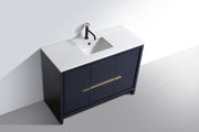 Kube Bath AD648SBLUE Dolce 48" Blue Free Standing Single Sink Bathroom Vanity with Quartz Top - view 4