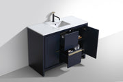 Kube Bath AD648SBLUE Dolce 48" Blue Free Standing Single Sink Bathroom Vanity with Quartz Top - view 5