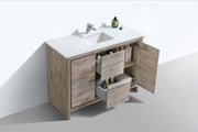 Kube Bath AD648SNW Dolce 48" Nature Wood Free Standing Single Sink Bathroom Vanity with Quartz Top - view 2