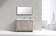 Kube Bath AD648SNW Dolce 48" Nature Wood Free Standing Single Sink Bathroom Vanity with Quartz Top - view 4