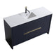 Kube Bath AD660SBLUE Dolce 60" Blue Free Standing Single Sink Bathroom Vanity with Quartz Top
