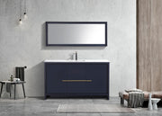 Kube Bath AD660SBLUE Dolce 60" Blue Free Standing Single Sink Bathroom Vanity with Quartz Top - view 2