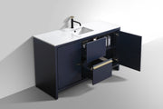 Kube Bath AD660SBLUE Dolce 60" Blue Free Standing Single Sink Bathroom Vanity with Quartz Top - view 5