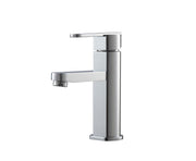 Kube Bath AFB033 Aqua Roundo Single Lever Single Hole Bathroom Sink Faucet, Polished Chrome