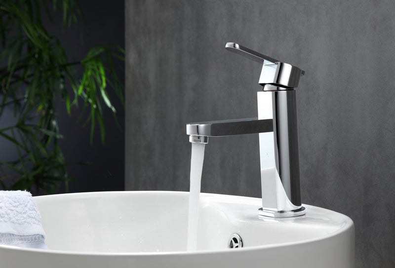 Kube Bath AFB033 Aqua Roundo Single Lever Single Hole Bathroom Sink Faucet, Polished Chrome - view 4