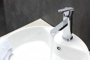 Kube Bath AFB033 Aqua Roundo Single Lever Single Hole Bathroom Sink Faucet, Polished Chrome - view 3