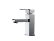 Kube Bath AFB041 Aqua Piazza Single Lever Single Hole Bathroom Sink Faucet, Polished Chrome