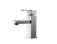 Kube Bath AFB041 Aqua Piazza Single Lever Single Hole Bathroom Sink Faucet, Polished Chrome