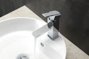Kube Bath AFB041 Aqua Piazza Single Lever Single Hole Bathroom Sink Faucet, Polished Chrome - view 3