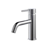 Kube Bath AFB090 Aqua Rondo Single Lever Single Hole Bathroom Sink Faucet, Polished Chrome