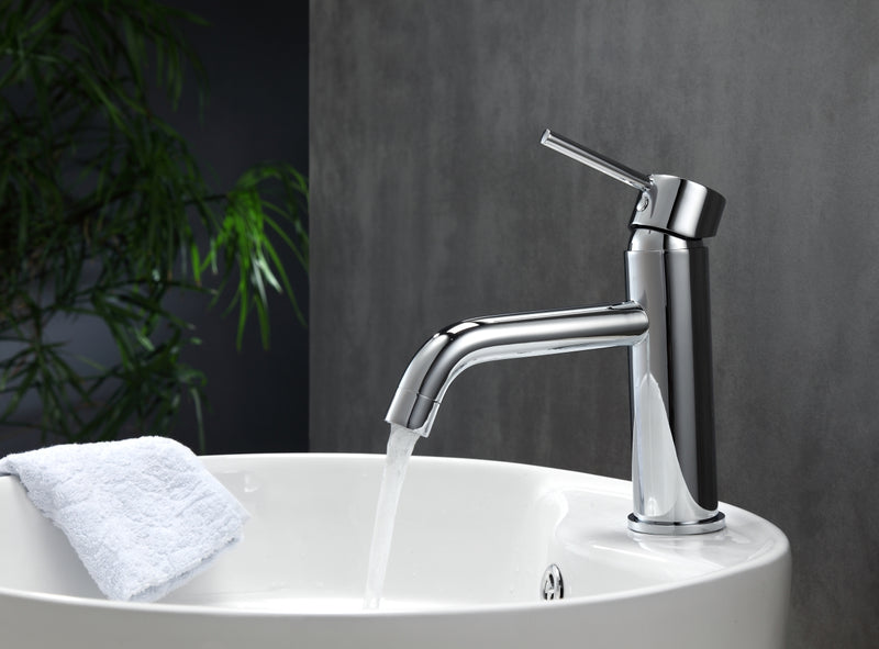 Kube Bath AFB090 Aqua Rondo Single Lever Single Hole Bathroom Sink Faucet, Polished Chrome - view 4
