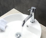Kube Bath AFB090 Aqua Rondo Single Lever Single Hole Bathroom Sink Faucet, Polished Chrome - view 2
