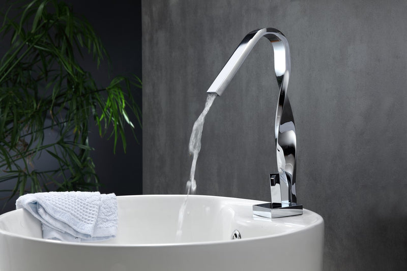 Kube Bath AFB102 Aqua Riccio Single Lever Single Hole Faucet, Polished Chrome - view 2