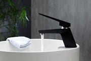 Kube Bath AFB13BK Aqua Siza Single Lever Single Hole Bathroom Sink Faucet, Matte Black - view 4