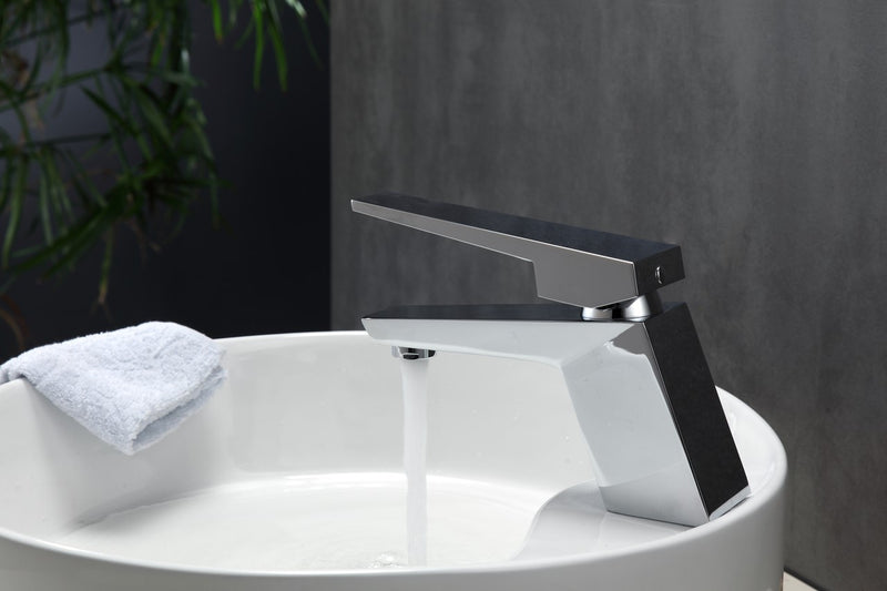 Kube Bath AFB13CH Aqua Siza Single Lever Single Hole Bathroom Sink Faucet, Polished Chrome - view 3