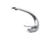 Kube Bath AFB1638CH Aqua Arcco Single Lever Single Hole Bathroom Sink Faucet, Polished Chrome