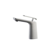 Kube Bath AFB1639WH Aqua Adatto Single Lever Single Hole Faucet, Chrome and White