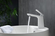 Kube Bath AFB1639WH Aqua Adatto Single Lever Single Hole Faucet, Chrome and White - view 2