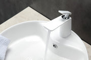 Kube Bath AFB1639WH Aqua Adatto Single Lever Single Hole Faucet, Chrome and White - view 3