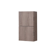 Kube Bath ALT24-BTN Bliss 14" Wall Mount Linen Side Cabinet in Butternut Wood