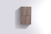 Kube Bath ALT24-BTN Bliss 14" Wall Mount Linen Side Cabinet in Butternut Wood - view 2