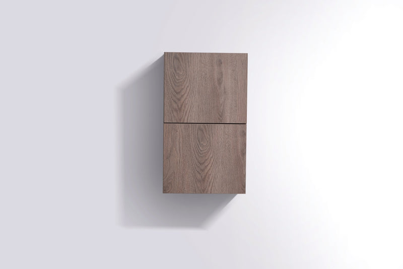 Kube Bath ALT24-BTN Bliss 14" Wall Mount Linen Side Cabinet in Butternut Wood - view 2