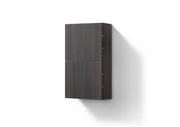 Kube Bath ALT24-GO Bliss 14" Wall Mount Linen Side Cabinet in Gray Oak