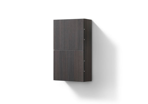 Kube Bath ALT24-GO Bliss 14" Wall Mount Linen Side Cabinet in Gray Oak