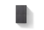 Kube Bath ALT24-HGGO Bliss 14" Wall Mount Linen Side Cabinet in High Gloss Gray Oak - view 2