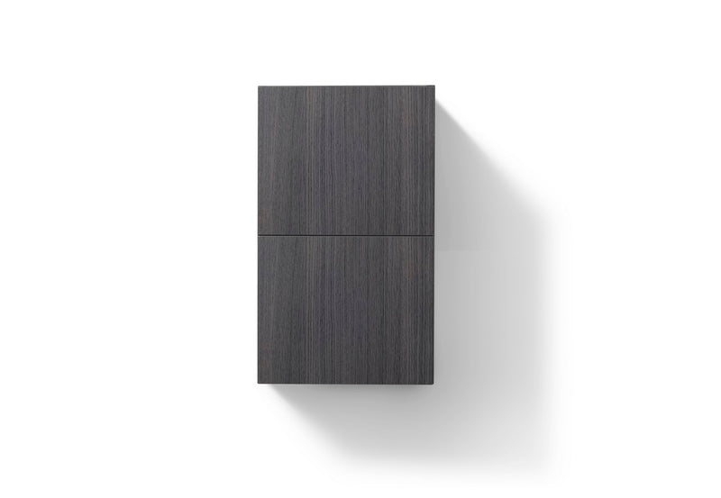 Kube Bath ALT24-HGGO Bliss 14" Wall Mount Linen Side Cabinet in High Gloss Gray Oak - view 2