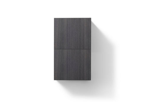 Kube Bath ALT24-HGGO Bliss 14" Wall Mount Linen Side Cabinet in High Gloss Gray Oak - view 2