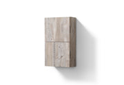 Kube Bath ALT24-NW Bliss 14" Wall Mount Linen Side Cabinet in Nature Wood