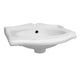 Whitehaus AR035-C Isabella 14-1/2" Rectangular Wall Mount Bathroom Sink - White