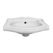 Whitehaus AR035R-C Isabella 14-1/2" Rectangular Wall Mount Bathroom Sink - White