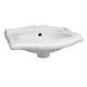 Whitehaus AR035R-C Isabella 14-1/2" Rectangular Wall Mount Bathroom Sink - White