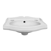 Whitehaus AR035T-C Isabella 14-1/2" Rectangular Wall Mount Bathroom Sink - White