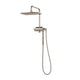 PULSE ShowerSpas 1054-BN-1.8GPM AquaPower 11-in Rain Showerhead Shower System with Pivoting Shower Arm and PULSE AquaPower Spray in Brushed Nickel, 1.8 GPM