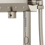 PULSE ShowerSpas 1054-BN-1.8GPM AquaPower 11-in Rain Showerhead Shower System with Pivoting Shower Arm and PULSE AquaPower Spray in Brushed Nickel, 1.8 GPM - view 3