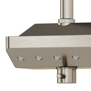 PULSE ShowerSpas 1054-BN-1.8GPM AquaPower 11-in Rain Showerhead Shower System with Pivoting Shower Arm and PULSE AquaPower Spray in Brushed Nickel, 1.8 GPM - view 4