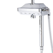 PULSE ShowerSpas 1054-CH-1.8GPM AquaPower 11-in Rain Showerhead Shower System with Pivoting Shower Arm and PULSE AquaPower Spray in Chrome, 1.8 GPM - view 3