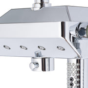PULSE ShowerSpas 1054-CH-1.8GPM AquaPower 11-in Rain Showerhead Shower System with Pivoting Shower Arm and PULSE AquaPower Spray in Chrome, 1.8 GPM - view 4