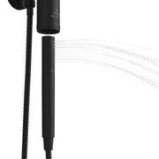 PULSE ShowerSpas 1052-MB-1.8GPM Aquarius 8-in Rain Showerhead Shower System with Pivoting Shower Arm and Magnetic Handshower Holder in Matte Black, 1.8 GPM - view 3