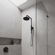 PULSE ShowerSpas 1052-MB-1.8GPM Aquarius 8-in Rain Showerhead Shower System with Pivoting Shower Arm and Magnetic Handshower Holder in Matte Black, 1.8 GPM - view 5