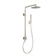 PULSE ShowerSpas 1059-BN-1.8GPM Atlantis 10-in Rain Showerhead Shower System with 5-Body Jets and Handshower in Brushed Nickel, 1.8 GPM