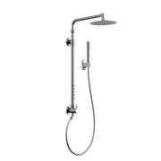 PULSE ShowerSpas 1059-CH-1.8GPM Atlantis 10-in Rain Showerhead Shower System with 5-Body Jets and Handshower in Chrome, 1.8 GPM