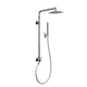 PULSE ShowerSpas 1059-CH-1.8GPM Atlantis 10-in Rain Showerhead Shower System with 5-Body Jets and Handshower in Chrome, 1.8 GPM